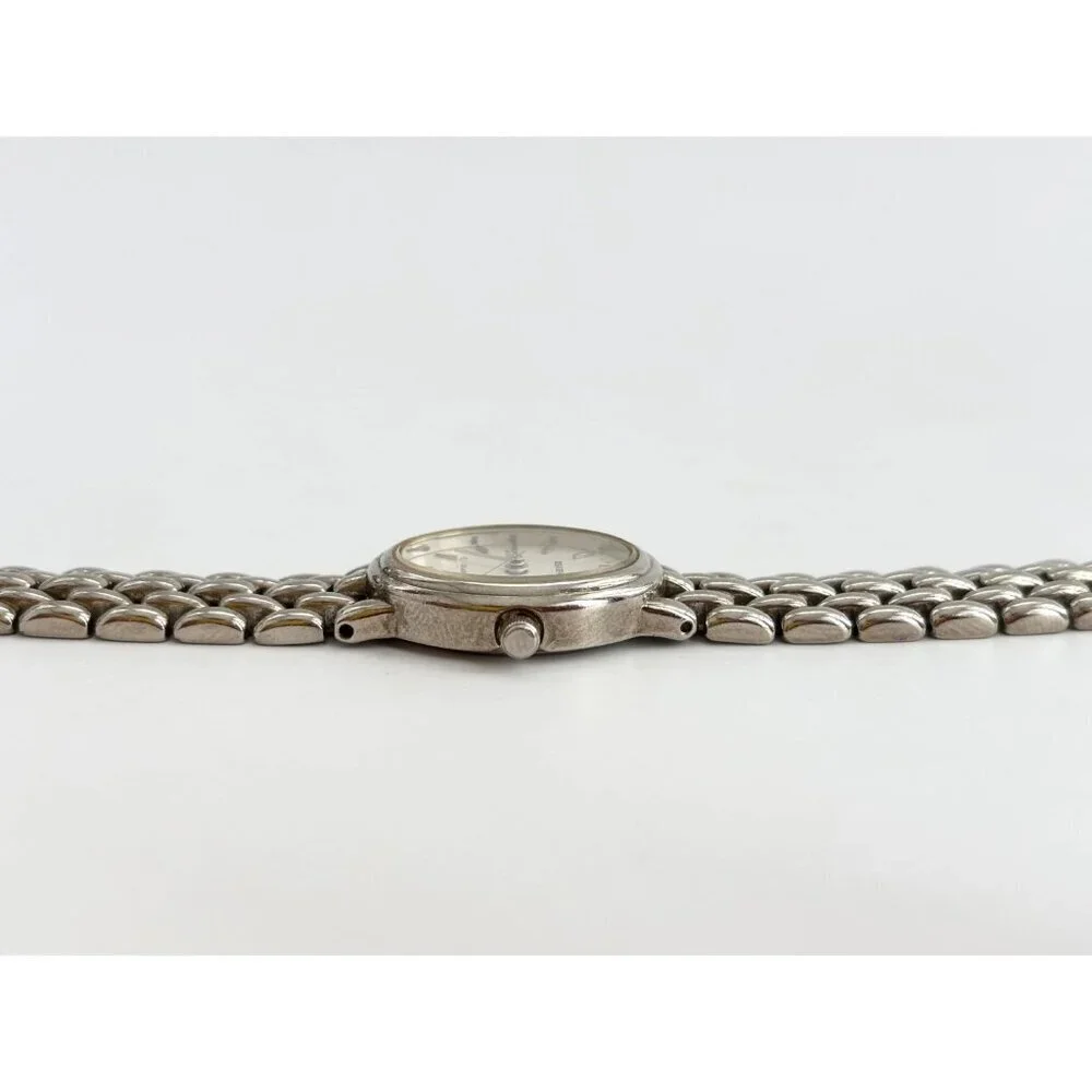 Regency Oval Face Chainlink Vintage Ladies Wristwatch - 18mm - WORKS!